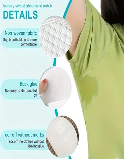 Zweetpads oksel – 10 stuks (5 paar) – Oksel zweet absorptie pads – Onzichtbaar