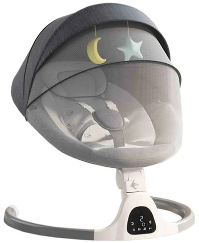 House Of Atelier - Babyschommel - Electrische Schommel met afstandbediening - Schommelstoel - Bluetooth Muziek - Baby