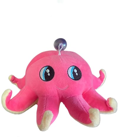 Hoogwaardige Octopus Knuffel / Emotie Knuffel / Mood Knuffel | Reversible / Omkeerbare Octopus | Bekend van TikTok | Oranje-Rood - AWR