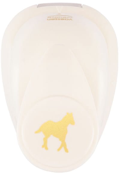 Vaessen Creative Pons - Figuurpons - Paard - 1,3 x 1,3 cm