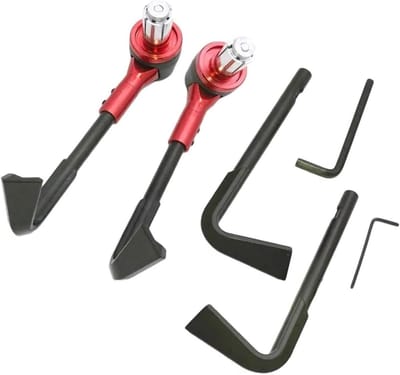 Motorfiets Handkappen - Stuur Beschermers - Veilig Rijden - Universele Pasvorm - 7/8 Inch - Rood