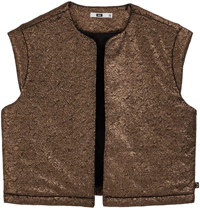 We Fashion Gilet Bronze Maat: 146/152 | Jassen Outlet | Unisex