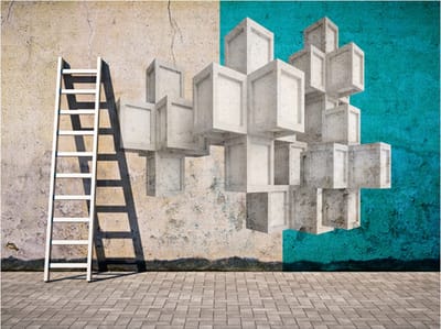 Fotobehang - Concrete blocks.