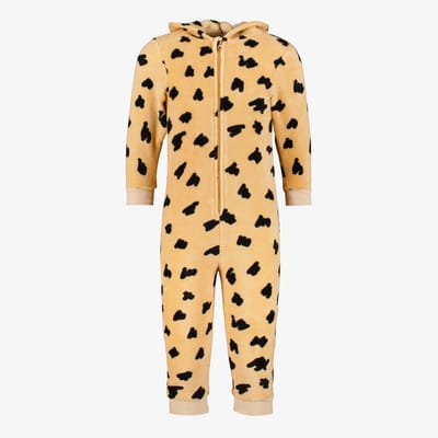 Thu!s cheetah onesie beige - Maat 98/104