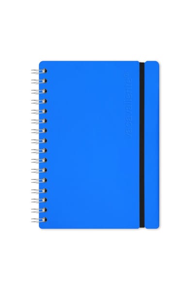 Vacavaliente - Studio Notitieboek A5 - Gerecycled Leer - Blauw
