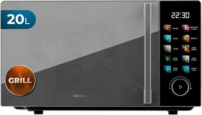 Magnetron met grill - Oven Grilloven - Snel eten bereiden - Touchscreen bediening - 20 liter - Zwart