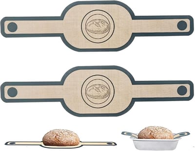 KZQ 2 stuks siliconen bakmatten voor brood, ovenschaal en deeg – herbruikbare antiaanbak bakmat 56x15 cm