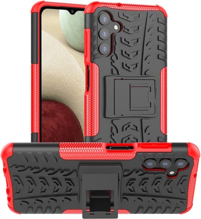 Coverup Hoesje - Geschikt voor Samsung Galaxy A13 5G / A04s Hoesje - Coverup Rugged Kickstand Back Cover - Rood