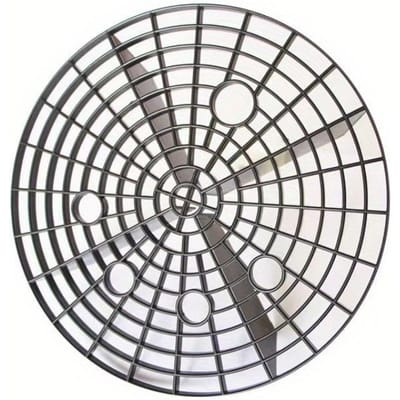Zware Autowasemmer Filter met Rond Gaasbodem - Vuil-, Zand-, Steenvanger voor Garage Voertuigwas - Compatibel met Emmers S zwart