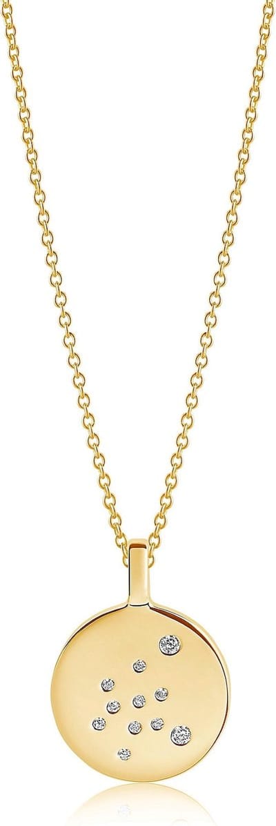 Sif Jakobs ZODIACO AQUARIUS PENDANT SJ-P1064-CZ-YG-45
