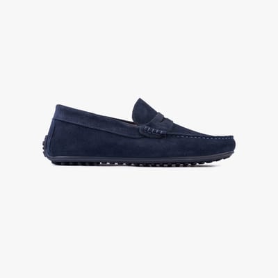 Omnio bjorn loafers heren navy suède