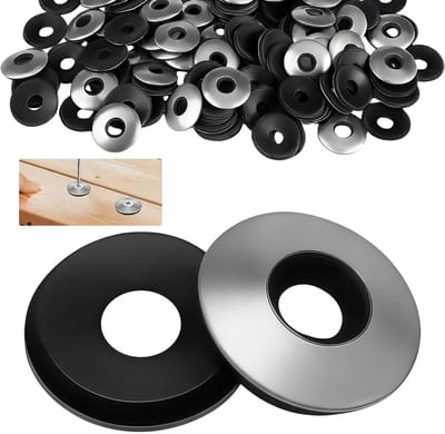 100 Stuks EPDM Dichtingringen M8 x 22 mm, Neopreen Coating, RVS Rubber Washers Set voor Schroeven en Bevestigingen