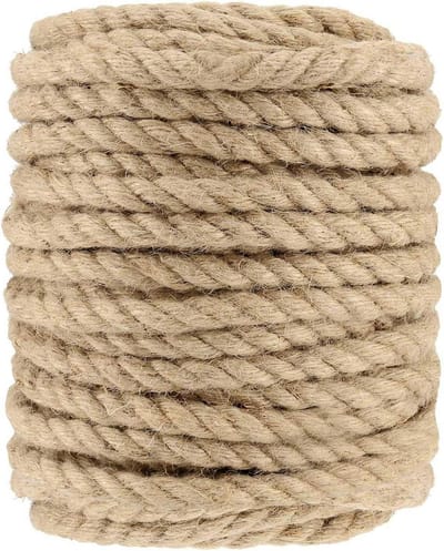 Sterk Jute Touw 12mm x 30m - Natuurlijk Hennep Touw voor Tuin, Ambacht & Klussen