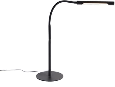Qazqa led design tafellamp - Palka - zwart, incl. 8W geintegreerde led, 2700K, warmwit, dimbaar, 58cm, ideaal als woonkamer, slaapkamer lamp
