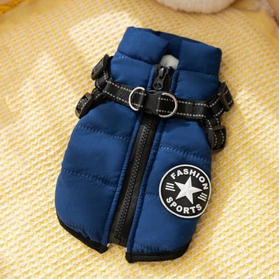 Herfst en Winter Hond Verdikte Warme Jas Mode Uit Tractie Vest Kat Katoenen Jas Teddy Huisdier Kleding L