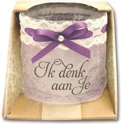 Kaars - Organza - Ik denk aan je....*