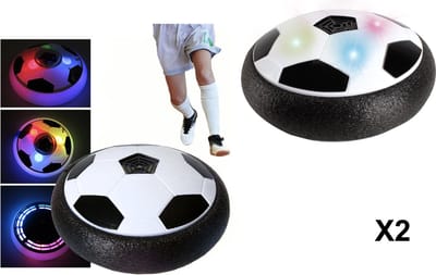 Glow -In- The -Dark Hover Ball (2 stuks) met LED verlichting - Gloed- in het- donker -Binnen Voetbal - zwevende hoverbal- Air Power Football -Speelgoed bal- Cadeau voor kinderen