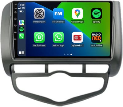 Carplay autoradio voor Honda Jazz | 2005 t/m 2008 | Android 13 | Draadloos Apple Carplay & Android auto | 2GB + 32GB | 8-Core processor | Davilon | 2025 model | 2005 2006 2007 2008 | Bluetooth & Wifi