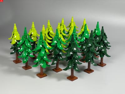 MOC Blokken Plant Winterboom Struik Den Bouwsteen Stad Straat Huis Hut Scène Versiering Kind Speelgoed Cadeau