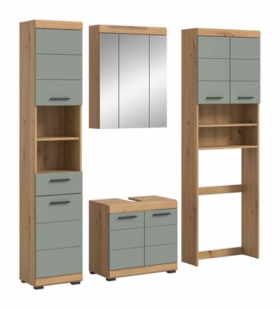 Scout badkamercombinatie salie MDF TZ Artisan eiken NB - 34x190x191cm