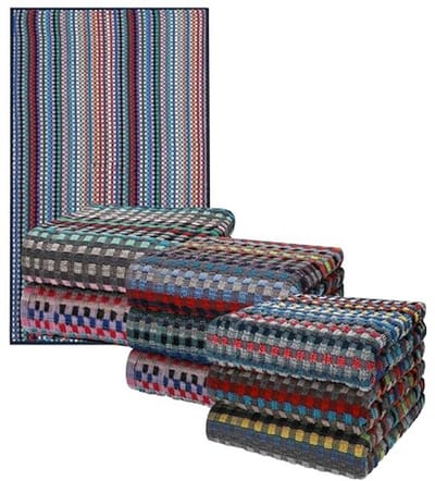 Set van 9 Absorberende Keuken- en Werkdoeken, 50 x 90 cm, 100% Katoen, Robuust en Kleurrijk
