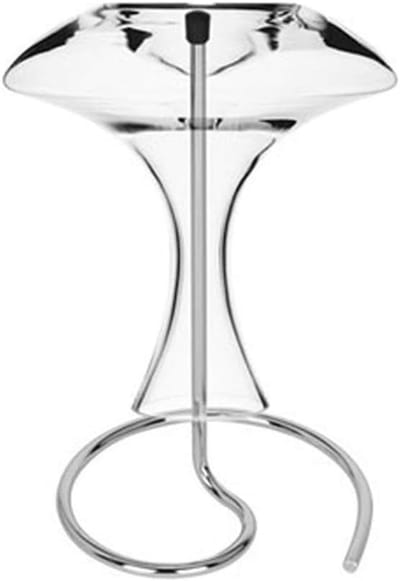 JHUBERS- Karafrek Professionele Roestvrij Stalen Droogstandaard - Ondersteboven Houder - Accessoires - Zilver - 29 x 17 cm - Karafhouder