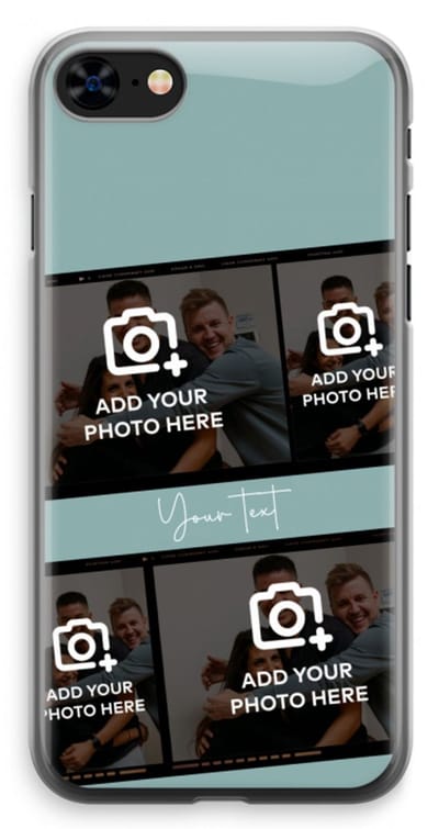 Gepersonaliseerd - Case Company® - Hoesje geschikt voor iPhone 8 hoesje - Filmrol N°2 - Soft Cover Telefoonhoesje - Bescherming aan alle Kanten en Schermrand