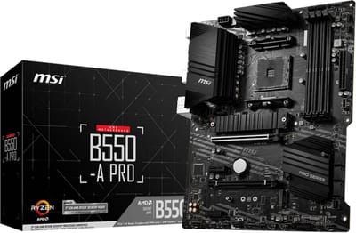 Micro Star International Computer B550-A PRO Moederbord Socket AMD AM4 Vormfactor ATX Moederbord chipset AMD® B550