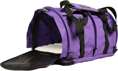 Thuys – Grote Reistas Voor Huisdieren – Flexibele Hoogte – Voor Katten En Honden – 18 x 12 x 12 Inch – Paars