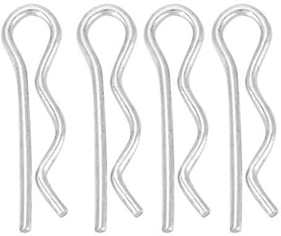 Dailygoods- Bevestigingsclips Gegalvaniseerd Ijzer - Mechanische Koppeling - Splitpennen - 30 Stuks - Duurzaam - Corrosiebestendig - Koppelingen