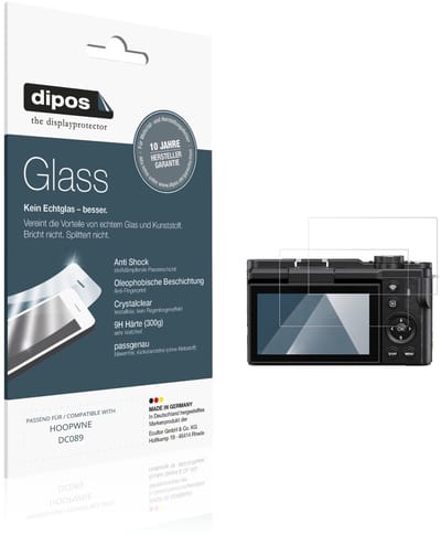 dipos – 2x Pantserfolie geschikt voor HOOPWNE DC089 | 9H Screenprotector