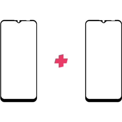 DuoPack: Motorola Moto E7 Plus screenprotector gehard glas Edge to Edge