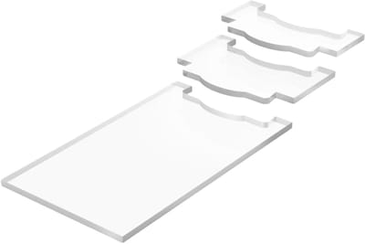 Bank Wandafstandhouder - Meubel Stopper - Meubels Stabiliseren - Anti-Slip Acryl - 20x13x2.5 cm - Enkele Attribuut