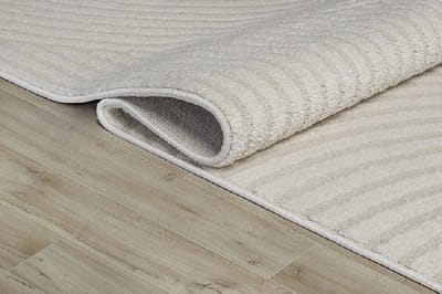 Vloerkleed Elio – Japandi Stijl met Moderne Lijnen in Creamkleurige Neutrale Tinten-140 x 200 cm