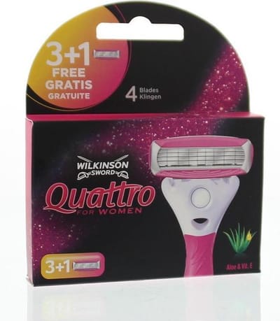 Wilkinson Quattro - scheermes - for woman - 3 stuks