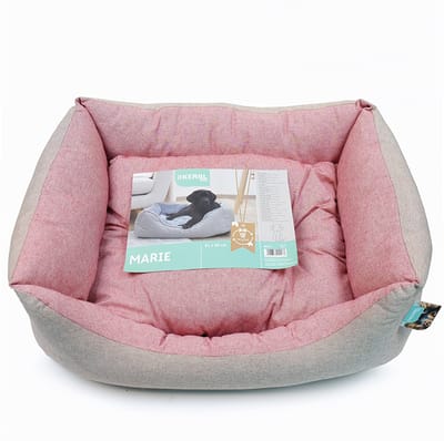Kerbl Marie knuffeelbed - 61 x 48 x 18 cm - Hondenbed - Kattenkussen - Comfortabel Pluche en Zacht - Orthopedisch Kussen