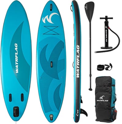Watrflag Plané SUP Board 10'8'' Set - 325 cm - Allround Opblaasbaar Stand Up Paddle Board met peddel, pomp, luxe rugzak en FREE DRY BAG 325