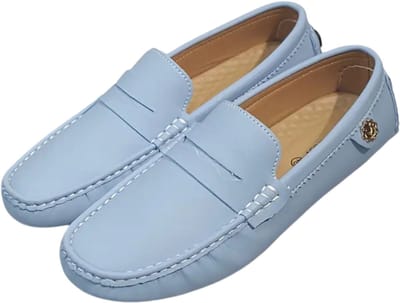Bovista Loafers Heren - Met Hak - Herenschoenen - Instappers - Hemelsblauw - Maat 41