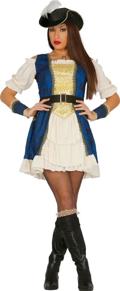 Fiestas Guirca - Volwassenkostuum Luxury Pirate - maat S (36-38) - Carnavalskleding - Carnaval - carnavalskleding 2027 - Carnaval kostuum