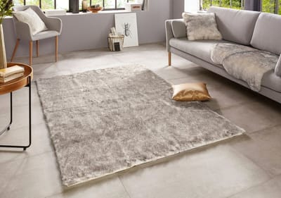 Decoratievacht imitatiebont Superior - crème/wit 120x170