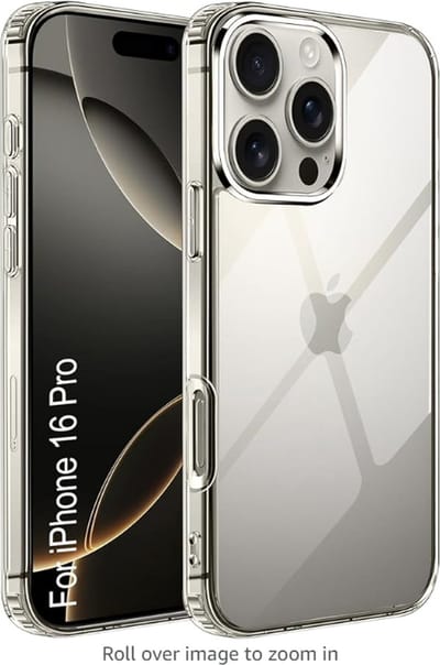 For iPhone 16 Pro Back Case Cover |Ultra Hybrid Camera and Drop Protection Back Case Cover for iPhone 16 Pro