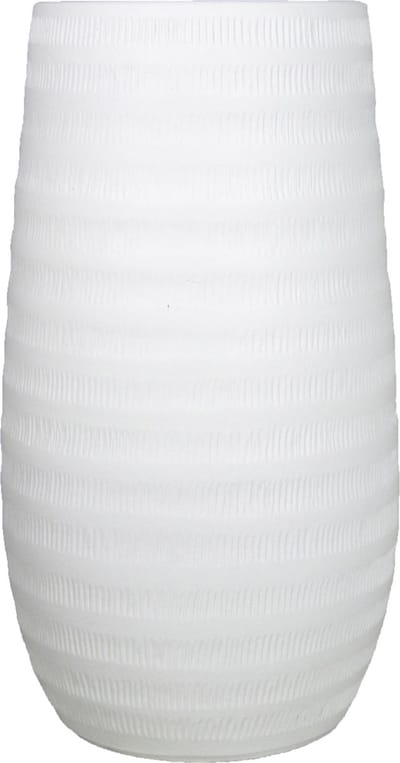 Floran Bloemenvaas - wit - mat - keramiek - boeketten/takken/bloemen - H40 x D22 cm