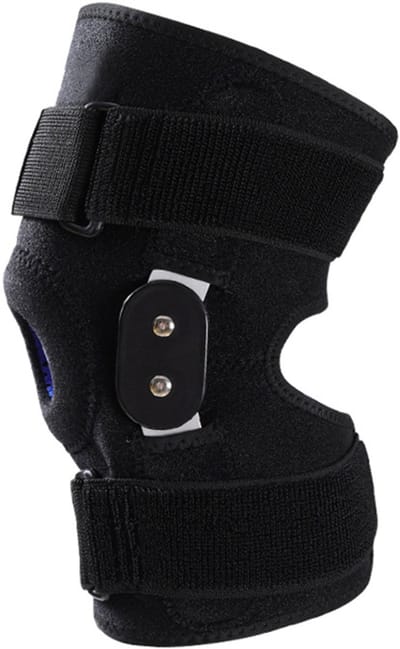 Oneay Decompressie kniebrace, stabiele ondersteuning van de knie, verlichting bij artritis, meniscusletsel, tendinitis, verstelbare compressieband, geschikt voor mannen en vrouwen (enkel)