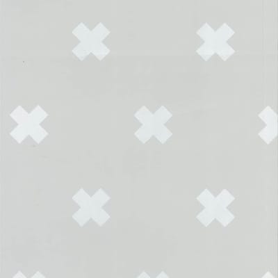 Fabulous World Behang Cross grijs en wit 67104-1