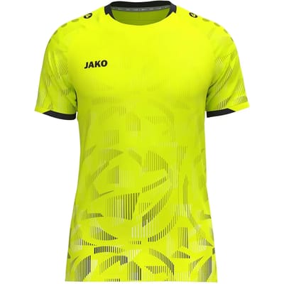 Jako Sonic Shirt Korte Mouw Kinderen - Fluogeel / Zwart / Wit | Maat: 128