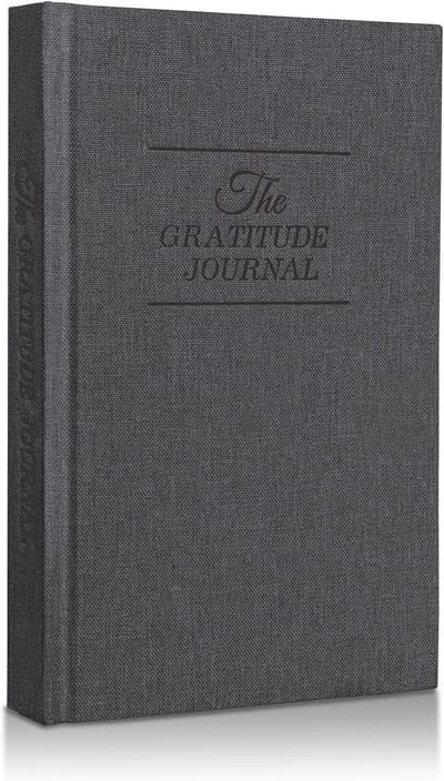 Dankbaarheid Journal - Levensplanner Dagboek - Persoonlijke Groei - Geleide Oefeningen - A4 Formaat - Grijs