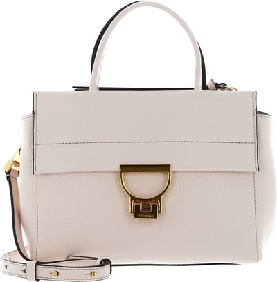 COCCINELLE Leren handtas schoudertas Arlettis Handbag Grained Leather Creamy Pink roze