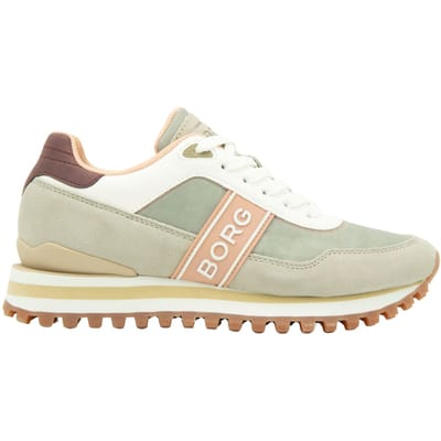 Björn Borg R2000 Dash Sneakers Dames - Lage Schoen Vrouwen - Grijs/Roze - Maat 37