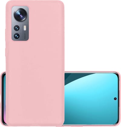 Hoesje - Geschikt voor Xiaomi 12X - Sterk & Shockproof - Hoes Cover - Siliconen Case - Lichtroze