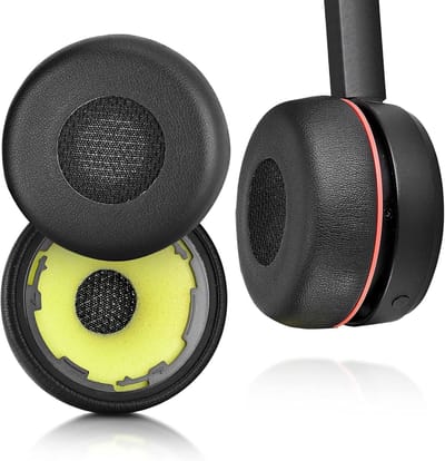 Vervangende oorkussens voor Jabra Evolve 75, 75+ en 75 UC, comfortabel en duurzaam (proteïne leer)